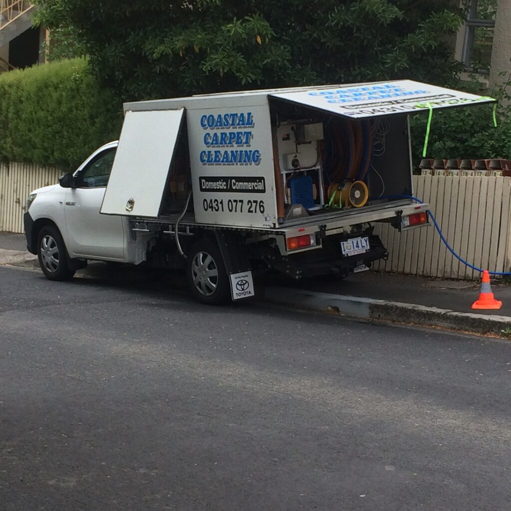Coastal Carpet Cleaning - New Carpet Cleaning Vehicle parked in Hobart